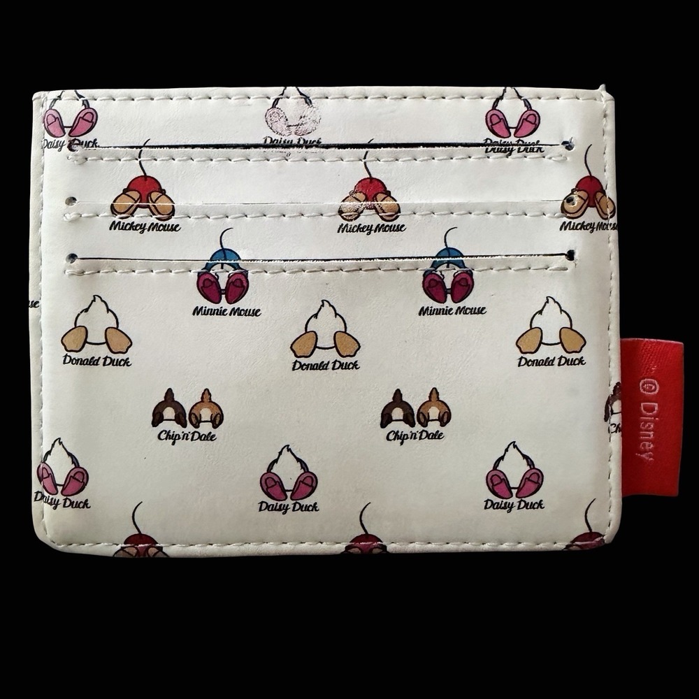 Loungefly Disney Mickey & Friends Bottoms Cardholder Minnie Donald Daffy Daisy - Picture 1 of 7